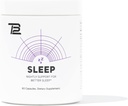 TB12 Sleep - Sleep Supplement with Magnesium, L-Theanine, Chamomile, GABA, and Melatonin to Fall Asleep Faster, Promote Relaxation, and Improve Sleep Quality. Stress and Mood Nightly Support