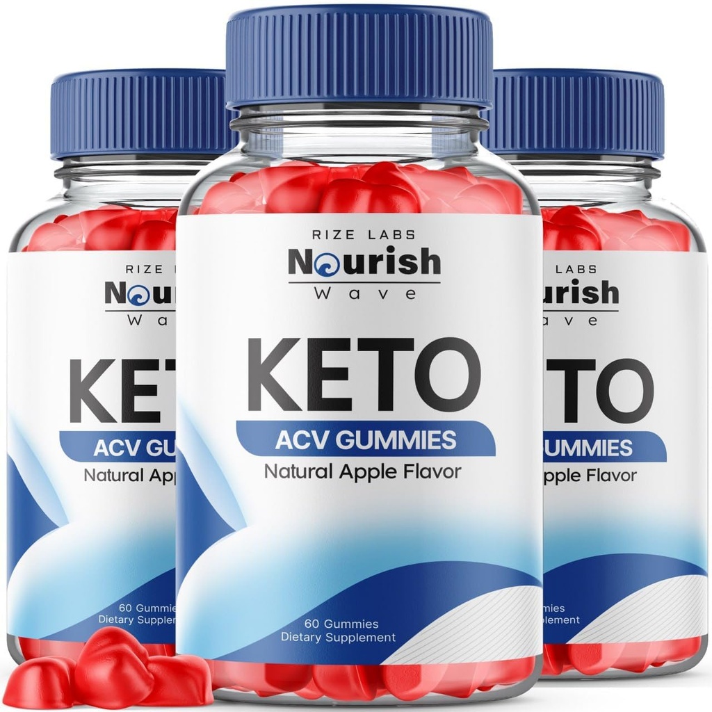 laboratoire de taille - Nourish Wave Keto ACV Gummies soutient la perte de poids avancée, pour l'amélioration de la digestion, l'endurance et l'endurance (180 Gummies)