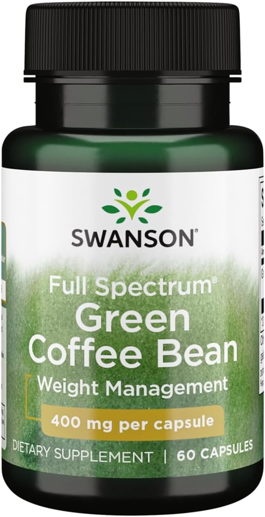 Swanson Plein spectre vert Coffee Bean 400 Milligrammes 60 Capsules