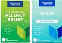 Ensemble de pilules antiallergiques saisonnières à l'intérieur et à l'extérieur de Hyland, non somnolentes 60 CT et comprimés calmes, soulagement naturel de l'anxiété, de la nervosité, du stress et de l'irritabilité 50 CT