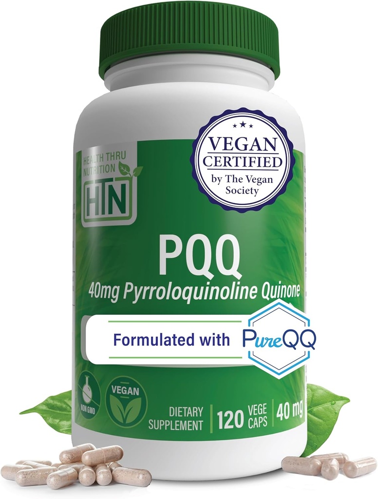 Santé Thru Nutrition PQQ 40mg 120 portions Pyrroloquinoline Quinone comme PureQQ. Supplément