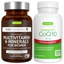 Multivitamine et minéraux pour les femmes + haute absorption CoQ10 100mg 120 Softgels Energy Bundle, libération prolongée Multivitamine avancée + CoQ10 avec vitamine E et D-Limonène, par Igennus