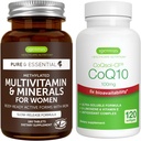 Multivitamine et minéraux pour les femmes + haute absorption CoQ10 100mg 120 Softgels Energy Bundle, libération prolongée Multivitamine avancée + CoQ10 avec vitamine E et D-Limonène, par Igennus