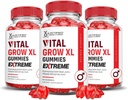 Laboratoires justifiés (3 Pack Vital Grow XL Extreme 2000MG Performance Gummies Formule avancée formulé avec ACV Pomegranate Beet Juice Powder B12 Vegan Non GMO 180 Gummys