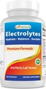 Les meilleurs électrolytes naturels Hydrate-Balance- Sustain Premium Formule 240 Capsules. Sans gluten et sans OGM.