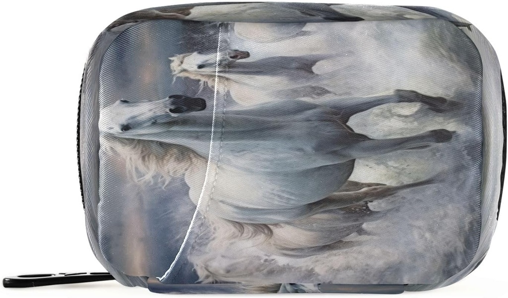 Cheval Pill Organizer Case Portable Weekly Daily Pill Case Bag Organizer with Zipper for Suppléments Medicine Travel Family Business