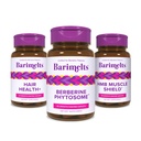 BariMelts donne le pouvoir à votre pack voyage, santé des cheveux+, HMB Muscle Shield et Berberine Phytosome