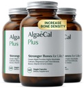 ALGAECAL supplément de calcium d'algues rouges organiques pour la densité et la résistance des os, vitamine K2 MK7 (100mg), vitamine D3 (1600 UI), magnésium (350mg) et minéraux traces, facile à avaler, 120 capsules de légumes