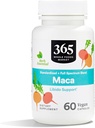 365 par Marché des aliments entiers, Maca Standardized + Full Spectrum Blend, Libido Support, Capsules Vegan, 60 Compte