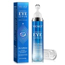 5 % Sérum Eye Peptide Caféine, Crème Roller sous les yeux pour Cercles foncés, Poitrine, Sacs sous les yeux - Crème Balle de massage à 360° pour rides, lignes fines et raffermissant (bleu)