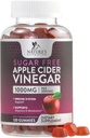 Gommies de vinaigre de cidre de pomme pour perte de poids 1000mg - Gommy de vinaigre de pomme végétalien pour désintoxication et nettoyage, pilules de supplément de vinaigre de cidre de pomme, vitamine B12, sans sucre Gommy de vinaigre de cidre de pomme, non-OGM, nutrition de la nature - 120 Gommies
