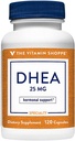 The Vitamine Shoppe DHEA 25MG, Aide au vieillissement hormonal et en santé pour les hommes et les femmes, une fois par jour (120 capsules)