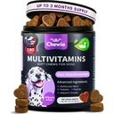 Vitamines de chien 15 en 1 - Multivitamines de chien Chews avec MSM pour la santé de la hanche et des articulations - Supplément de chien pour le soulagement de la peau démangeaison - Multivitamines pour chiens Immune Support avec enzymes - Skin & Coat, Mobility Support