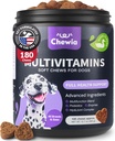 Vitamines de chien 15 en 1 - Multivitamines de chien Chews avec MSM pour la santé de la hanche et des articulations - Supplément de chien pour le soulagement de la peau démangeaison - Multivitamines pour chiens Immune Support avec enzymes - Skin & Coat, Mobility Support
