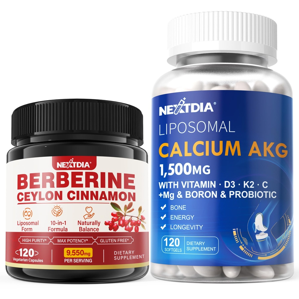 Supplément berbère 1500mg + Supplément Liposomique AKG 1500mg