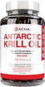Supplément à l'huile de krill de l'Antarctique Premium Softgels– 1500 mg avec Oméga-3 naturel, Astaxanthin et Phospholipides 120 Gels mous, 180mg EPA et 120mg DHA pour Immune, soutien mémoire, santé cardiaque non-OGM