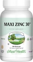 Zinc 30 - Zinc Vitamine avec Enzymax pour l'absorption accrue - Soutien immunitaire de la plus grande puissance - Suppléments de zinc chélaté en glycin pour adultes - Zink Vitamines - Kosher Fabriqué aux États-Unis - 100 capsules de comptage