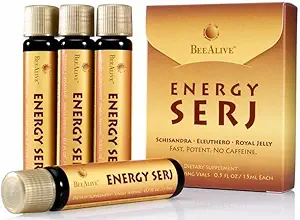 Energy SERJ avec Schisandra, Eleuthero et Royal Jelly pour No Caféine Energy Boost