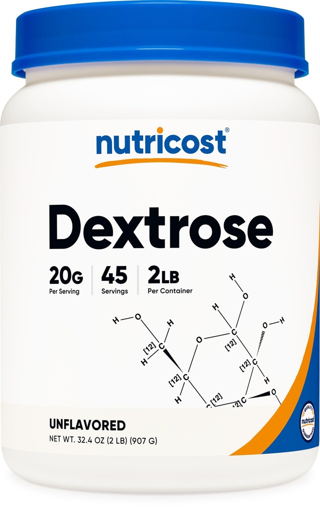 Nutricost Dextrose poudre 2 LBS - Non-OGM, sans gluten