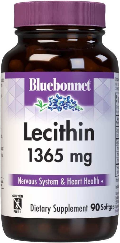 Bluebonnet Lécithine 1365mg, 90 Nombre