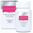 Nu White S-acétyl glutathion Nouvelle formule améliorée Blanchiment cutané 30 capsules