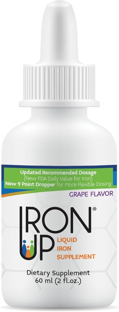 Iron Up, supplément de fer liquide, arômes de raisin, 2 fl oz (60 ml)