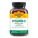 Country Life Vitamine C 1000mg avec Rose HIPS – Supplément de soutien immunitaire à libération temporelle – Protection antioxydante – Vegan, sans gluten, sans conservateur – 90 comprimés