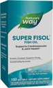Nature's Way Super Fisol Fish Oil, Enteric Coated, soutient la santé cardiovasculaire et articulaire*, Mega Potency Omega-3s, 180 Softgels (paquetage May Vary)