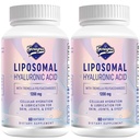 Compléments d'acide hyaluronique liposomique 1000mg-haute biodisponible Capsules d'acide hyaluronique liposomique-avec 200 mg de polysaccharides Tremella pour l'hydratation de la peau double résistance,Lubrification conjointe,2