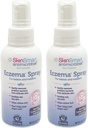 Spray Eczema SkinSmart pour bébés et tout-petits, élimine les bactéries afin de guérir la peau, 4 Vaporisateur d'Once (paquet de 2) sans danger pour la peau délicate et crue