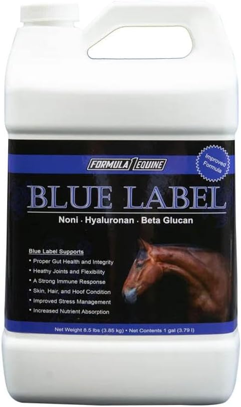 Label bleu Gallon