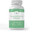 Ingrédients originaux purs Oxyde de magnésium, toujours pur, sans additifs ou remplisseurs, laboratoire vérifié (100 capsules)