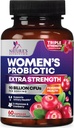 Probiotiques pour les femmes Soutien de la santé digestive - 90 milliards UFC Probiotique pour les femmes, 16 souches, canneberge, probiotique vaginal avec prébiotiques, PH, immunitaire, urinaire et soutien de la santé féminine, 60 capsules