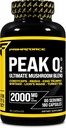 Primaforce Peak O2 Performance Mushroom Powered Oxygen Absorption Booster (180 capsules) (2 000 mg par portion, 60 portions) - Supplément de performance sportif, mélange de champignons ultime