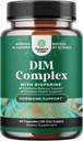 Supplément DIM pur pour les hommes avec biopérine - DIM Estrogen Blocker pour les hommes pour l'équilibre hormonal et la santé de la prostate - Complexe de testostérone Diindolylméthane avec fleurs de brocoli - 60 capsules