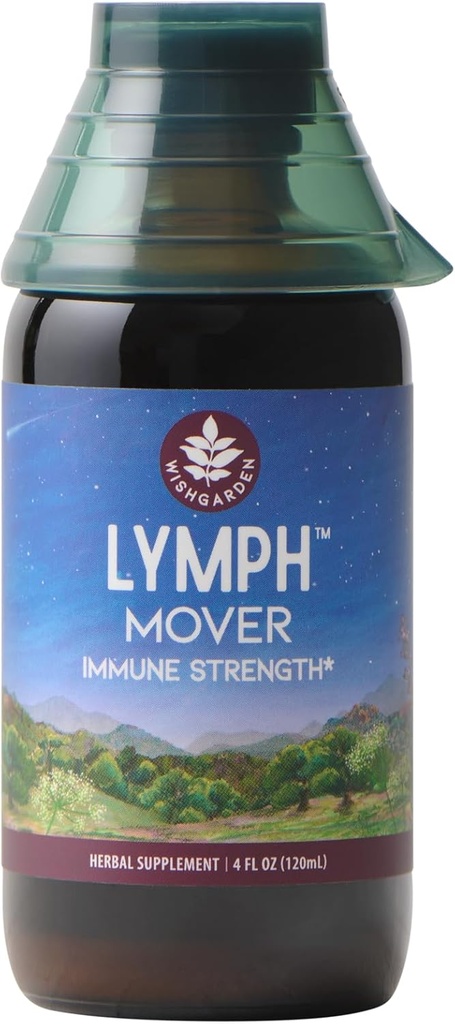 WishJarden Herbes Lymph Mover Immune Strength - Drainage naturel à base de plantes lymphatiques et supplément de nettoyage lymphatique avec Echinacea pour le soutien immunitaire, soutient la fonction du système lymphatique sain, 4oz