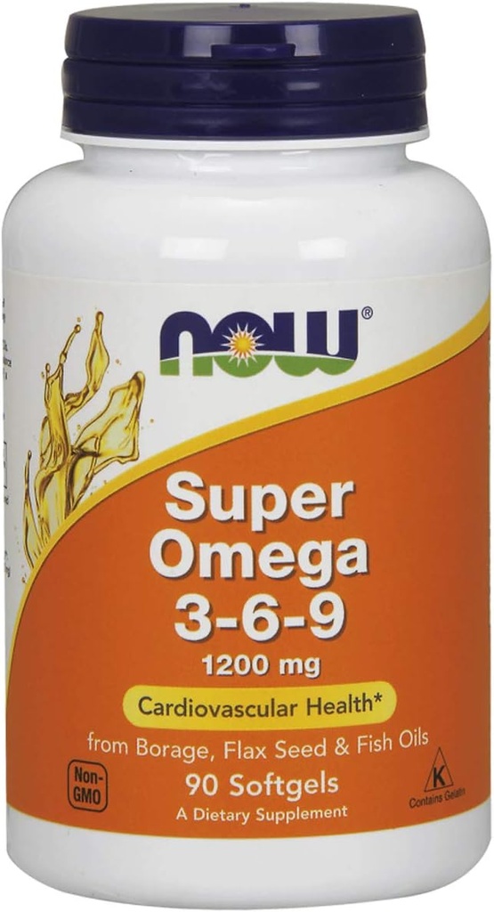 Nourriture - Super Omega 3-6-9 1200 mg. - 90 Softgels