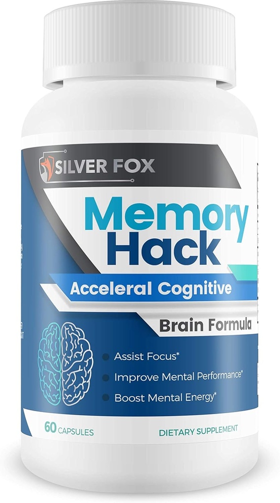 Memory Hack - Acceleral Cognitive Cerveau Formule - Soutenir l'endurance mentale et la concentration - avec la Taurine et d'autres ingrédients naturels puissants - Nootropic Cerveau Booster