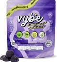 Vybe Daily Nootropic Gummies – 8-en-1 Champignon et Adaptogen Cerveau Supplément pour Focus, Énergie et Mood avec Lion's Mane, Cordyceps, Reishi, Chaga, Ashwagandha (Blueberry, 60-Count)