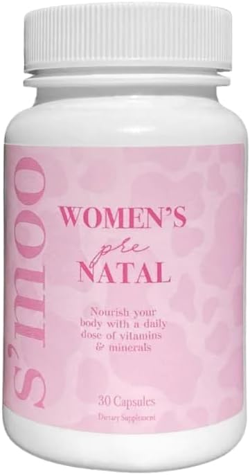 Vitamines prénatales pour les femmes avec du fer, de la vitamine D, du calcium et plus encore, soutient la grossesse en santé et le développement des bébés - maintient les globules rouges et le système nerveux - grossesse précoce doit avoir - 30 capsules