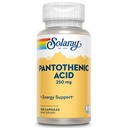 SOLARAY Acide pantothénique 250mg de vitamine B5 de vitamine Métabolisme énergétique, cheveux, peau, ongles et soutien digestif