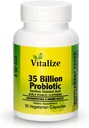 UVitalize - 35 Million PROBIOTIQUE , Probiotiques pour les femmes et les hommes , Probiotique avec 8 Stains Probiotiques , Soutien Métabolisme et santé digestive Capsules Probiotiques végétaliens pour tous , 30 Capsules Végétariennes