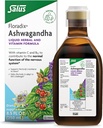 Floradix Ashwagandha Liquid Herbal & Vitamin Formula - Herbal Supplement with Ashwagandha Extract, Vitamin C, B12 & More - for Stress Support - Gentle to Digest - Vegan & Non-GMO - 8.5 fl oz