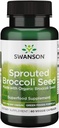 Swanson Fabriqué avec des graines biologiques de brocoli germé 400 Milligrammes 60 capsules de légumes