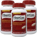 FiberCon Fiber Therapy pour la régularité, Caplets, Valeur Taille 140 Caplets (Pack de 3) par Fibercon