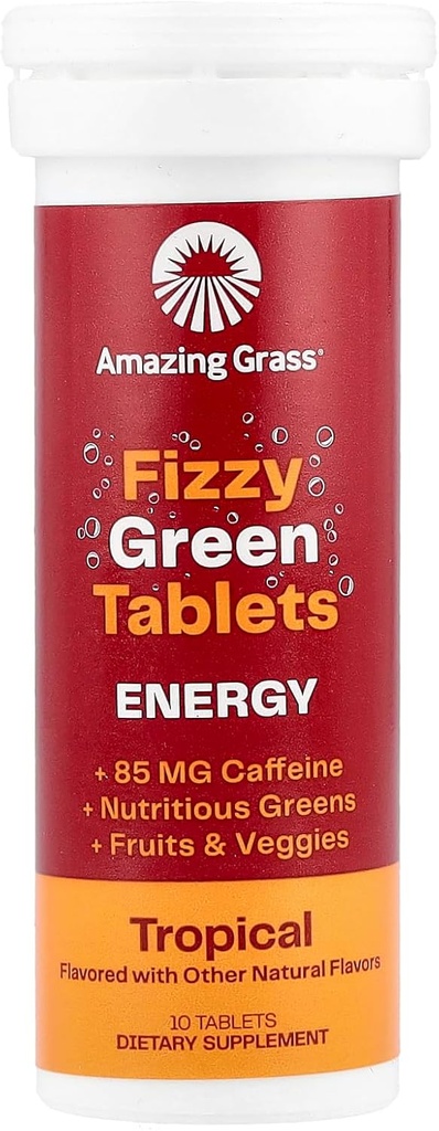 Amazing Grass Tropical Energy Green Superfood, 10 CT