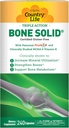 Country Life Bone Solid - Supplément santé os avec Hydroxyapatite microcristalline (MCHA), Calcium, Magnésium, Zinc, Vitamines K2 & D3 pour la force et le métabolisme des os - 240 capsules