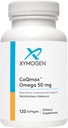 XYMOGEN CoQmax Omega 50 mg - CoQ10 + Fish Oil Omega 3 Supplement - Dual-Action Heart Health Support - Coenzyme q10 + Specialized Fish Oil for 3X Greater Absorption of EPA DHA (120 Softgels)