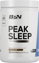 BARE PERFORMANCE NUTRITION, BPN Peak Sommeil Supplément nuit-temps de soutien du sommeil, poudre de mélange de boisson chaude, 30 portions, chocolat