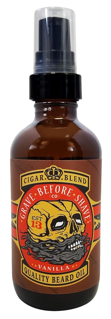 Grave avant de raser l'huile de barbe (Cigar Blend) 4 oz. Bouteille